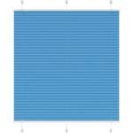 vidaXL Плисирана щора, синя, 115x100 см, ширина на плата 114, 4 см, полиестер (4015180)