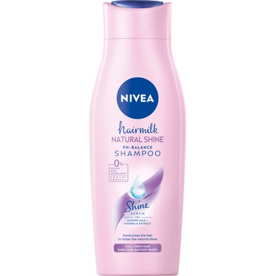 Nivea Hairmilk Shine pečující šampon 400 ml