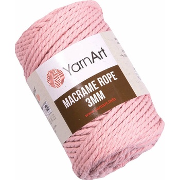 Image 1 of YARNART Macrame Rope 3 mm 63 m 762 Light Pink юта (Macrame Rope 3 mm 762)