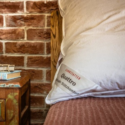 Kamýk Daunen Páperový vankúš Cannstatter Pillow Quatro husacie páperie Bavlna de luxe 70x90