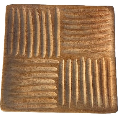 Teakový talíř Tika Line 20 x 20 x 2,5 cm