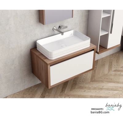 Inter Ceramic Долен конзолен pvc шкаф за баня icp 4540-80