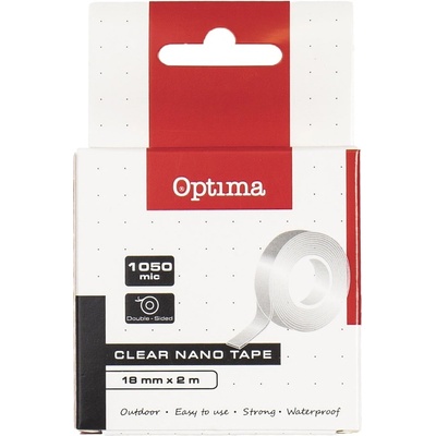 OPTIMA Двустранно лепяща лента OPTIMA 18 mm x 2 m NANO 129070 (129070)