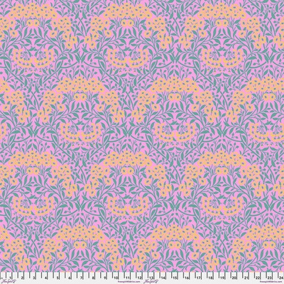 Bavlněná látka květinová růžová | Kaffe Fassett x Morris & Co – Michaelmas Daisy