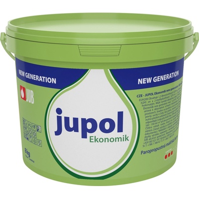 JUB JUPOL Ekonomik paropriepustná maliarska farba biela 8kg