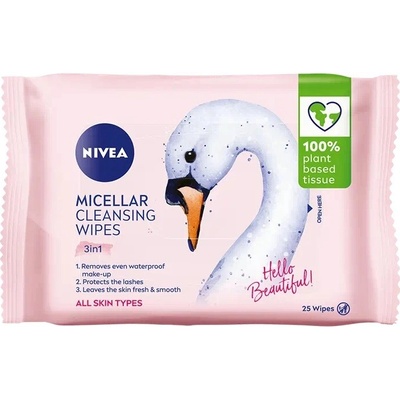 NIVEA Micelárne čistiace pleťové obrúsky 3v1 25 ks