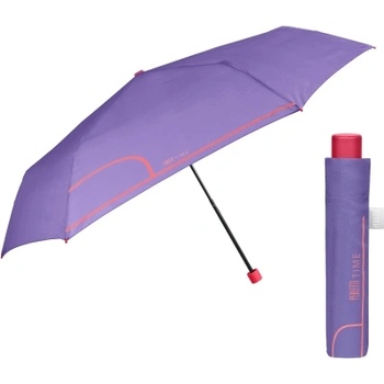 Дамски неавтоматичен Extraslim чадър Perletti Time 26415, Лилав