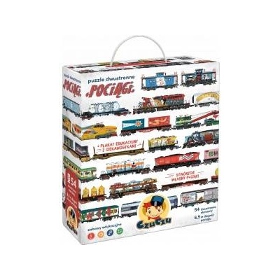 CzuCzu Double-sided Puzzle Trains 54 double-sided pieces ZA5558 technique