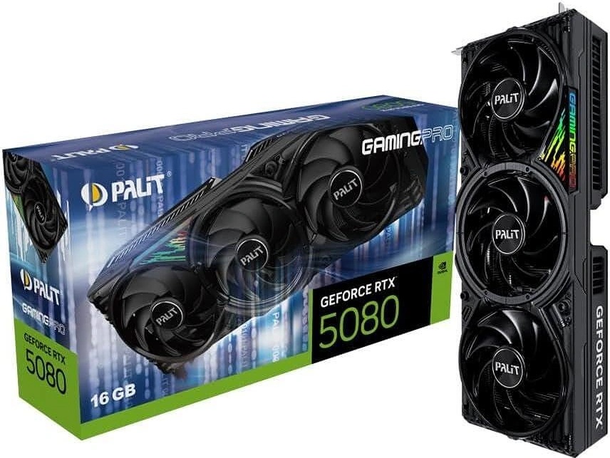 Palit GeForce RTX 5080 GamingPro 16GB GDDR7 256bit (NE75080019T2-GB2031A)