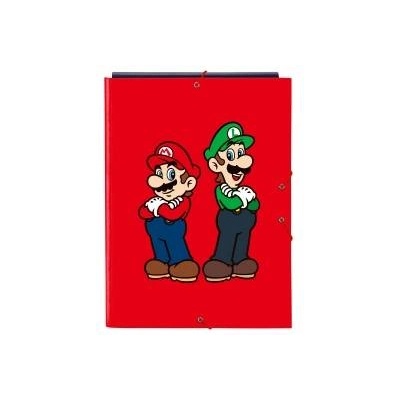 Super Mario Папка с пръстени Super Mario Mamma mia Червен Морско син A4 26 x 33.5 x 2.5 cm