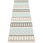 Pappelina Сива и тюркоазена пътека за открито и закрито 70x270 cm Asta Pale Turquoise - Pappelina (AS1A727)