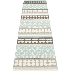 Pappelina Сива и тюркоазена пътека за открито и закрито 70x270 cm Asta Pale Turquoise - Pappelina (AS1A727)