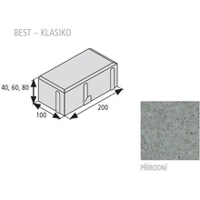 Best Klasiko 4 x 10 x 20 cm přírodní beton 1 m²