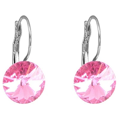 JSB Rivoli se Swarovski Elements visací Light Rose světle růžová 13142