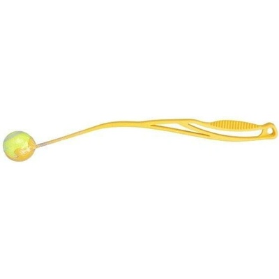 Huhubamboo hazecka s tenisakem 47 cm žluta