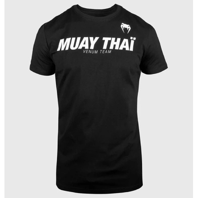 Venum - Боксова Екипировка | Официален Вносител за България Тениска Venum Muay Thai VT T-shirt - Black/White - L