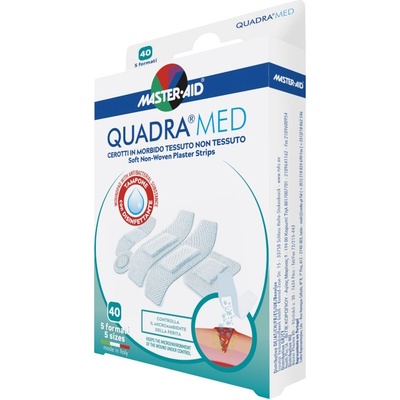 Master Aid QUADRA Med Náplasti jemné 40 ks / 5 vel.