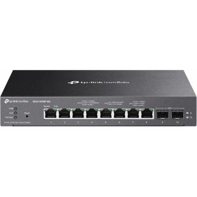 TP-Link OMADA JetStream switch SG2210XMP-M2 (8x2,5GbE,2xSFP+,8xPoE+,160W,fanless)