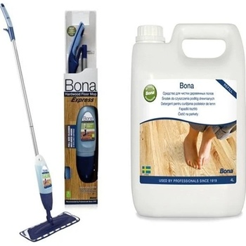 Spray mop Bona + čistič na drevené podlahy 4 l