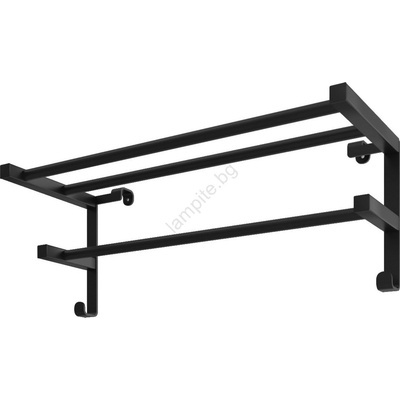 Mario Radiators Сушилник за кърпи за банен радиатор HF SHEFFIELD 52 x 20, 4 см, черен (MR0030)