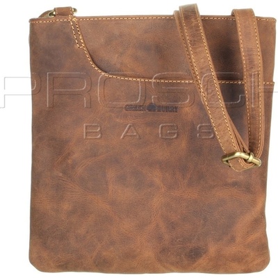 Greenburry kožená crossbody kabelka 1565-25