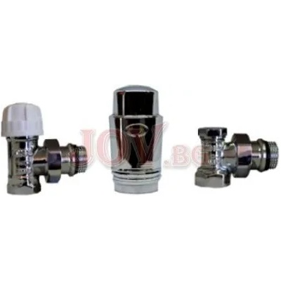 THS Thermostyle Радиаторен сет cayman-3 chrome ths 1/2 ъглов