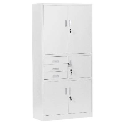 Метален шкаф Carmen CR-1281 Е - сив (3580059)