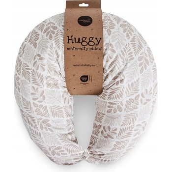 CEBA Vankúš na dojčenie HUGGY Basic Brown Leaves
