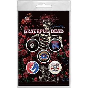 RAZAMATAZ значки/копчета grateful dead - skeleton & rose - razamataz - bb107