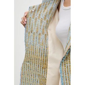 Forte Forte Сако Forte Forte в синьо с двуредно закопчаване с десен 14006. my. coat (14006.my.coat)