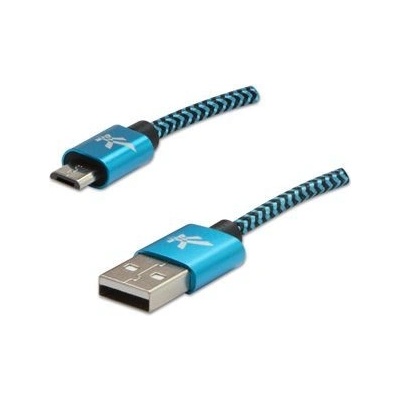 Logo KUARCTL10CBL USB (2.0), USB A M- USB micro Bm, 1m, modrý