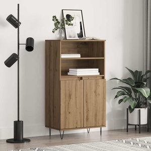 vidaXL Висок шкаф Кафяво 60 x 36 x 110 см Инженерна дървесина (879620)