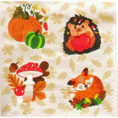 KITCHISIMO JESENNÉ HUBOVÉ OBRÚSKY 3V 33X33CM