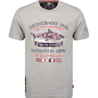 Geographical Norway tričko pánské J-SHARK men šedá