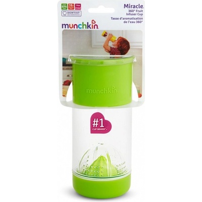 Munchkin netekoucí hrnek s infuzérem 414 ml zelený