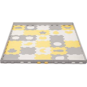 KinderKraft LUNO SHAPES мек пъзел жълт KPLUSH00YEL (KPLUSH00YEL)