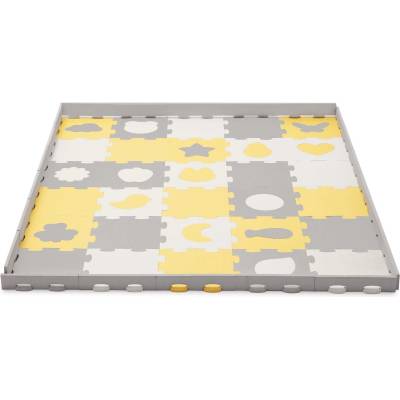 KinderKraft LUNO SHAPES мек пъзел жълт KPLUSH00YEL (KPLUSH00YEL)