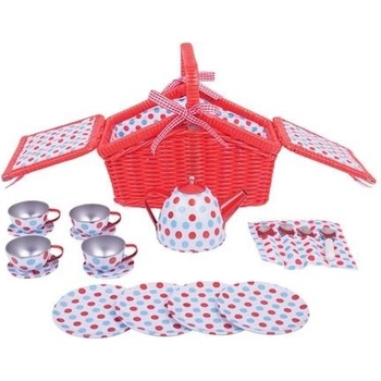 Image 1 of Bigjigs Toys - Детски сервиз за чай с кошница