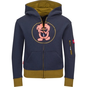 TROLLKIDS Детски суичър Trollkids Kids Sortland Jacket Hoodie - Navy / Spruce Green - размер 176 (EU) (704-1558-3720)