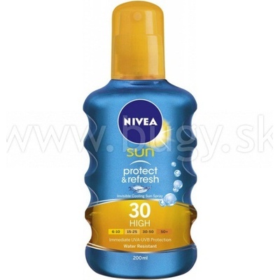 Nivea Sun Protect & Refresh chladivý neviditelný spray na opaľovanie SPF30 200 ml