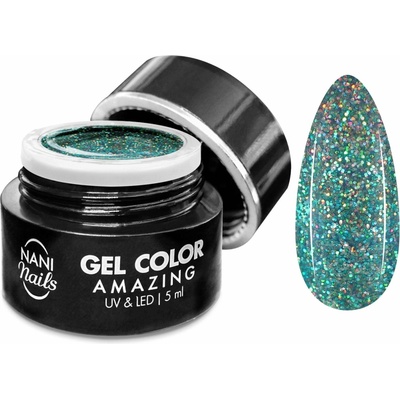 NANI UV gél Amazing Line Party Look Cyan 5 ml