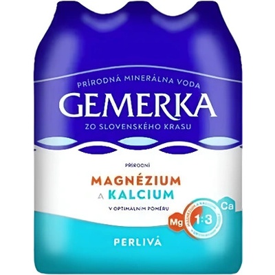 Gemerka Mg a Ca mineralna voda perlivá 6 x 1,5 l