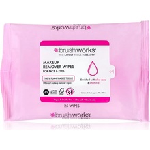 Brushwor ks Makeup Remover Wipes odličovací ubrousky na make-up 25 ks