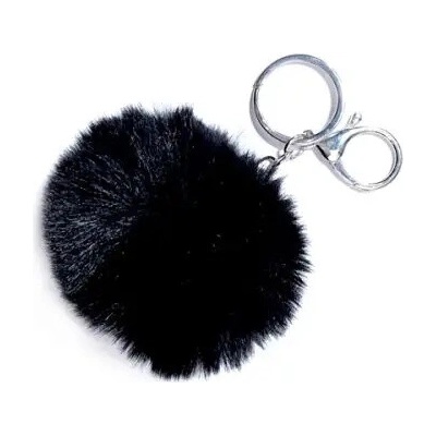 Prívesok na kľúče BAAGL Čierna POM POM