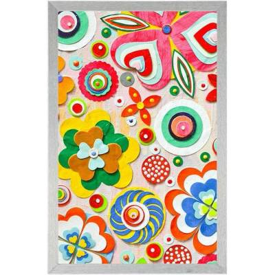 Plakát abstrakce květin - 60x90 no frame