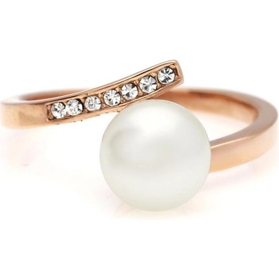 MPM prsten z chirurgické oceli Ring 8010 Gold rose