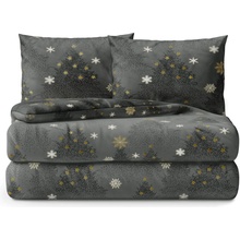 AmeliaHome flanel povlečení Silentnight šedé 200x220 2x80x80