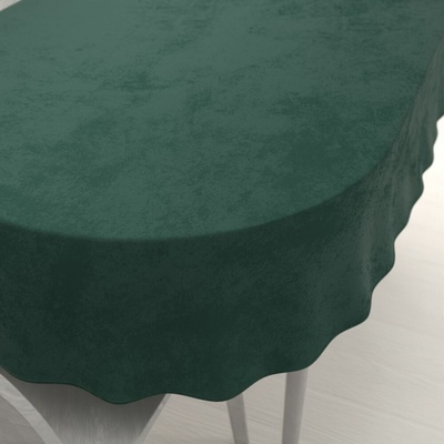 Biante Sametový oválný ubrus Velvet Premium SVP-044 Lesní zelená 50x100 cm