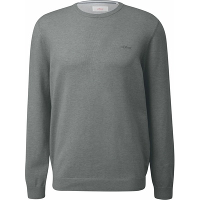 s.Oliver pánsky sveter RL KNITTED pullover NOOS sivá
