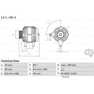 Alternátor BOSCH 0 986 083 560